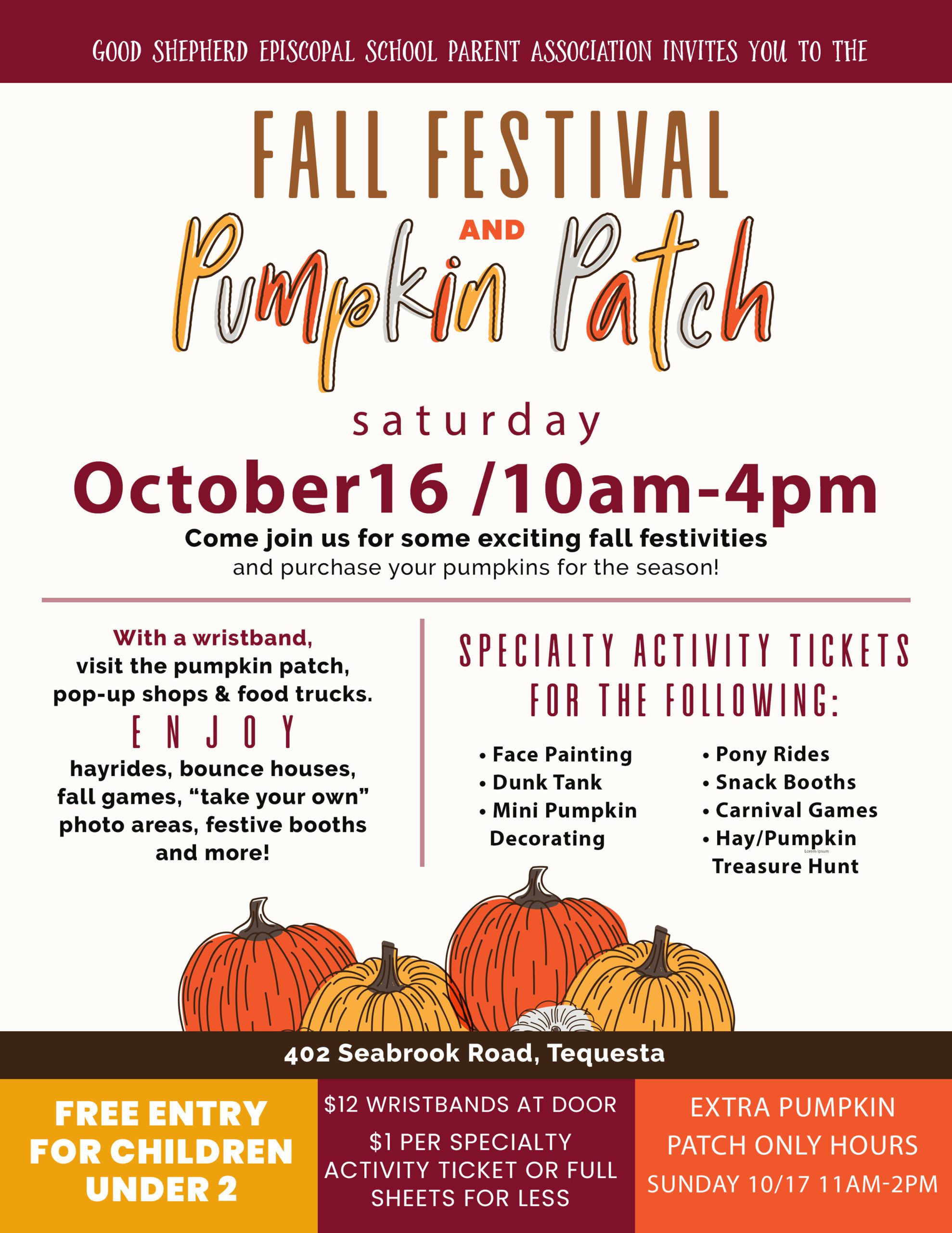 Fall Festival & Pumpkin Patch – Good Shepherd Episcopal School